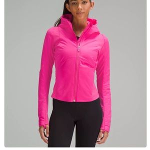 Lululemon push your pace jacket in sonic pink. Size 4. new with tags. NWT